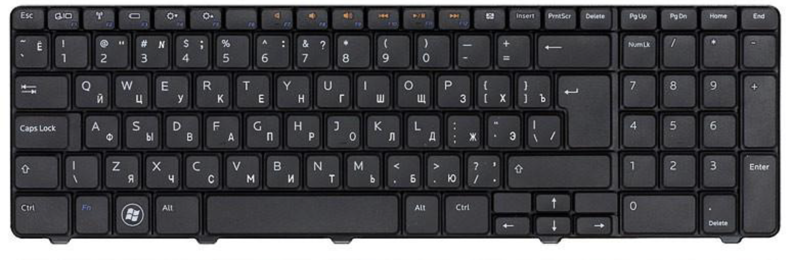 Клавиатура DELL Inspiron N7010 OEM