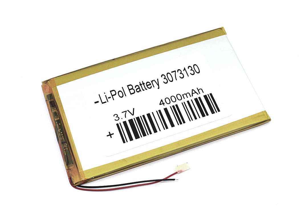 Аккумулятор Li-Pol (батарея) 3*73*130мм 2pin 3.7V/4000mAh