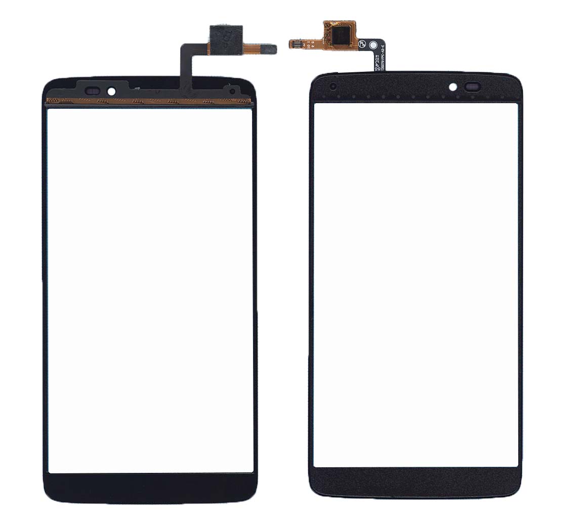 Сенсорное стекло (тачскрин) для Alcatel One Touch Idol 3 6045Y черное