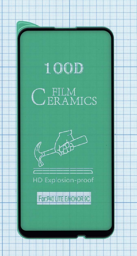 Керамическая пленка (стекло) для Huawei P40 lite черная