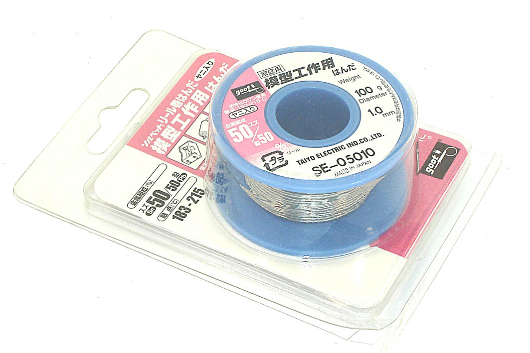 Припой Goot SE-05010 1мм  50% олово 50% свинец 100г 17м