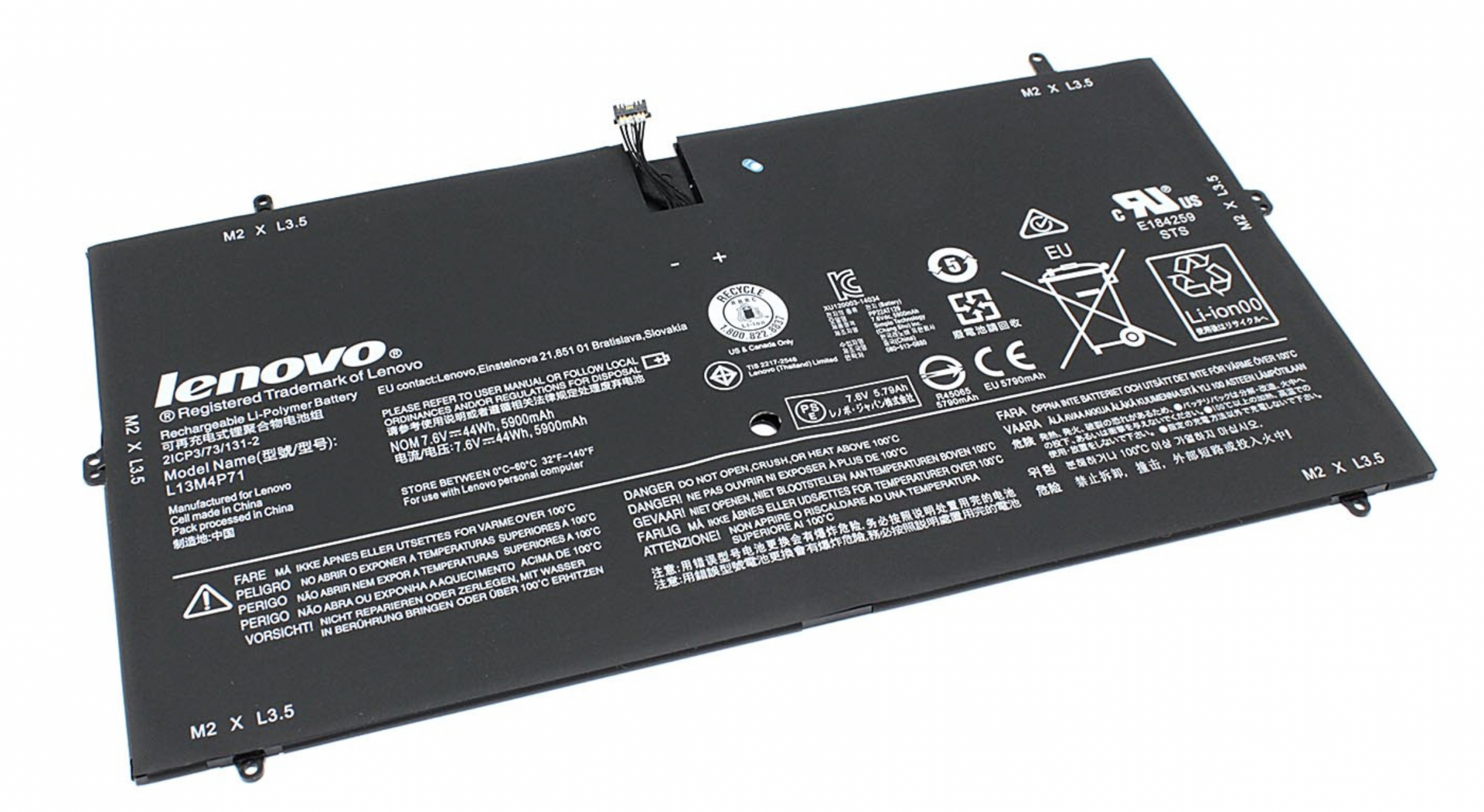 Аккумулятор Lenovo Yoga 3 Pro 1370 7.6V, 44Wh, Original