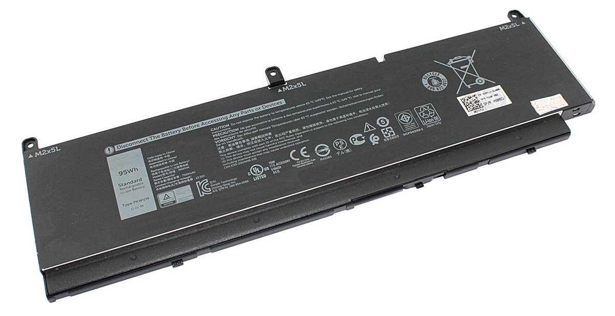 Аккумуляторная батарея для ноутбука Dell Precision 7550 7750 (PKWVM) 11.4V 95Wh