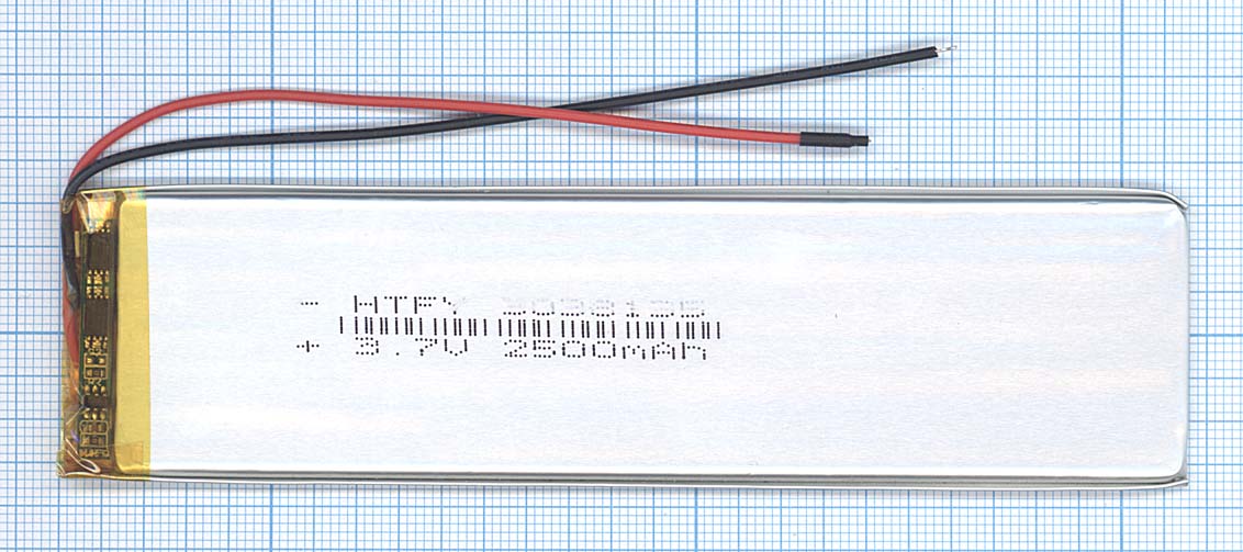 Аккумулятор Li-Pol (батарея) 3*38*135мм 2pin 3.7V/2500mAh