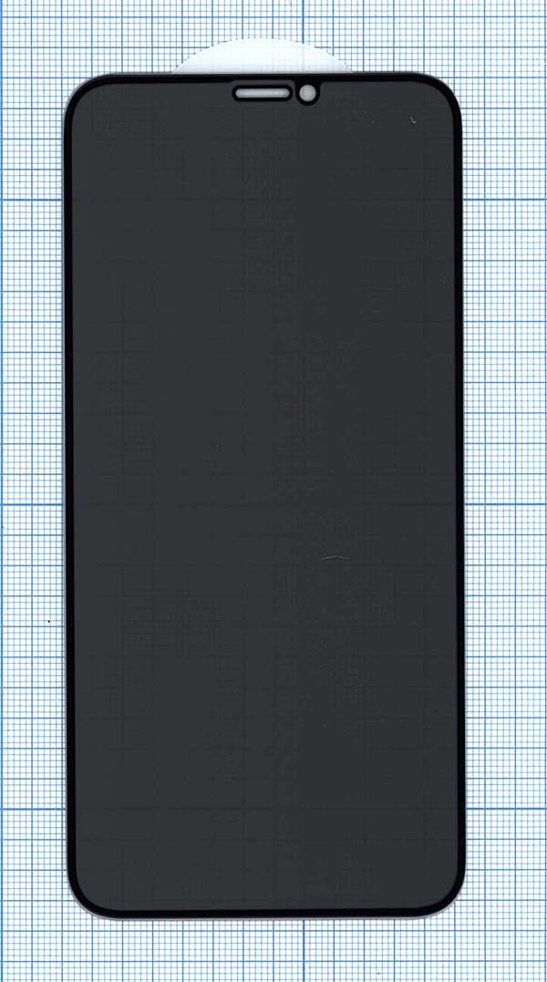 Защитное стекло Privacy "Анти-шпион" для iPhone 11 Pro черное