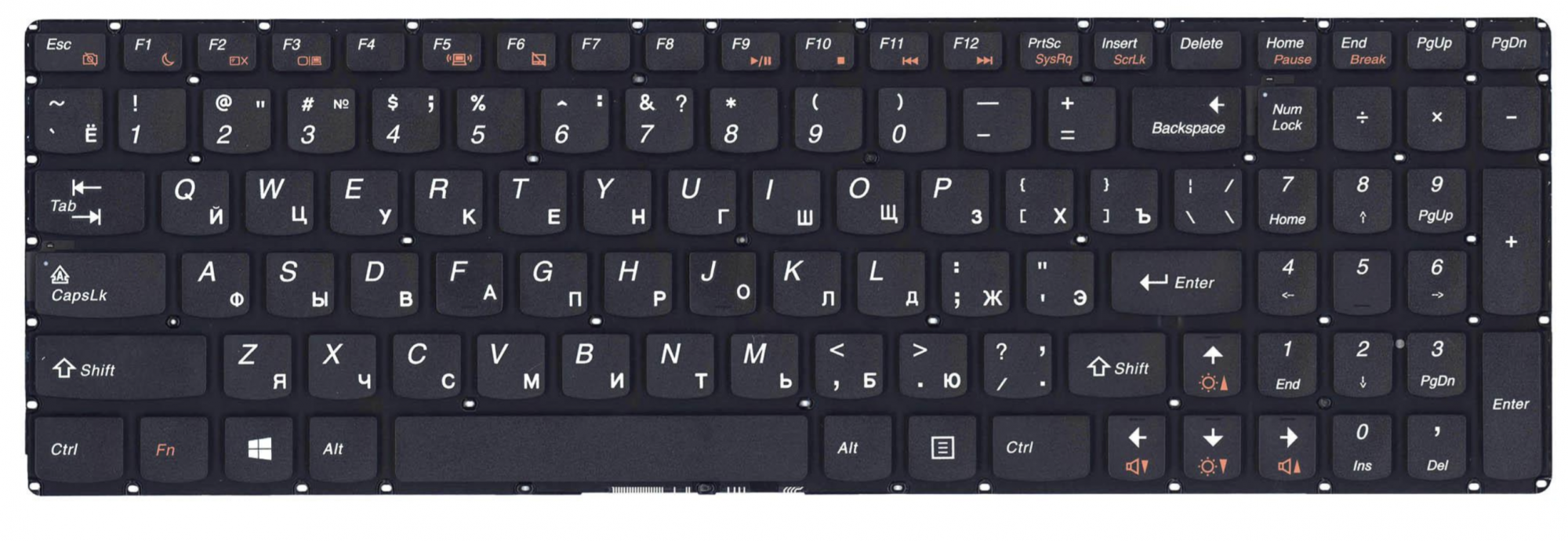 Клавиатура Lenovo IdeaPad B5400 без рамки, OEM