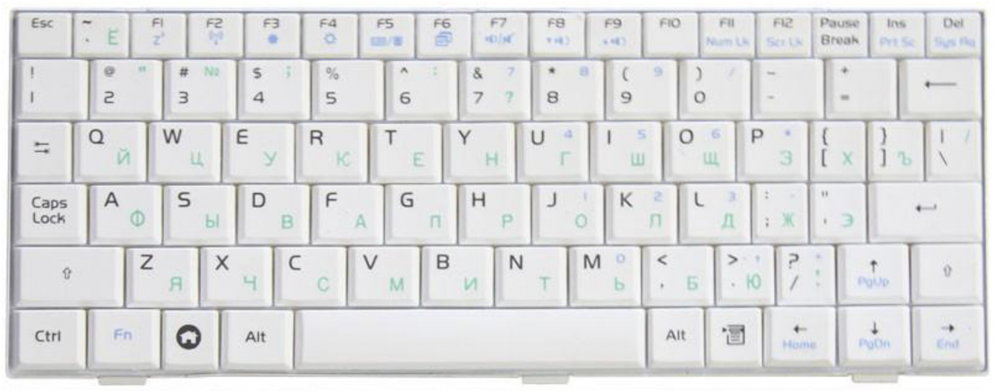 Клавиатура ASUS Eee PC 701 белая, OEM