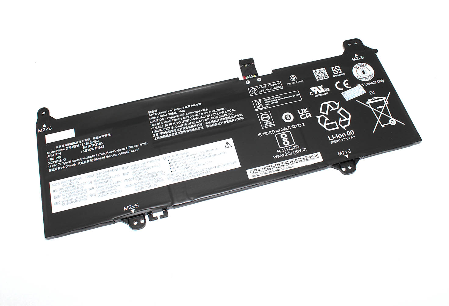 Аккумуляторная батарея для ноутбука Lenovo Chromebook 14E (L18M3PG2) 11.52V 57Wh