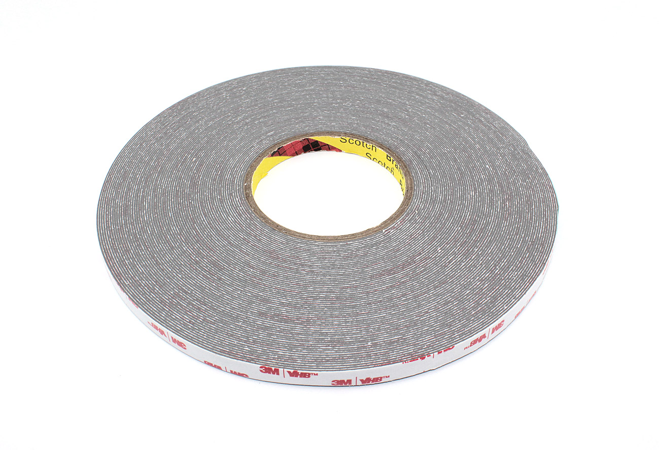 Скотч двусторонний вспененный 3M VHB  10 мм серый, 50 м