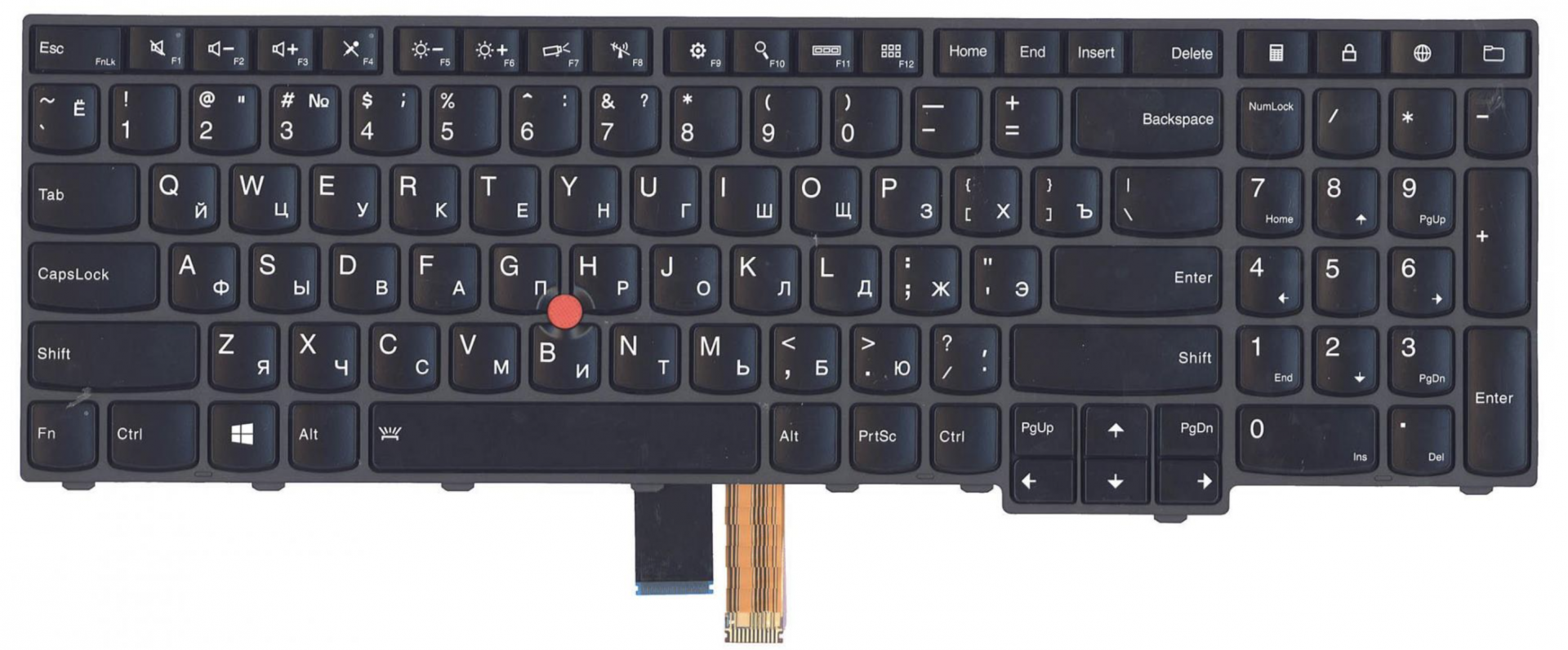 Клавиатура Lenovo ThinkPad Edge T550 с подсветкой, OEM