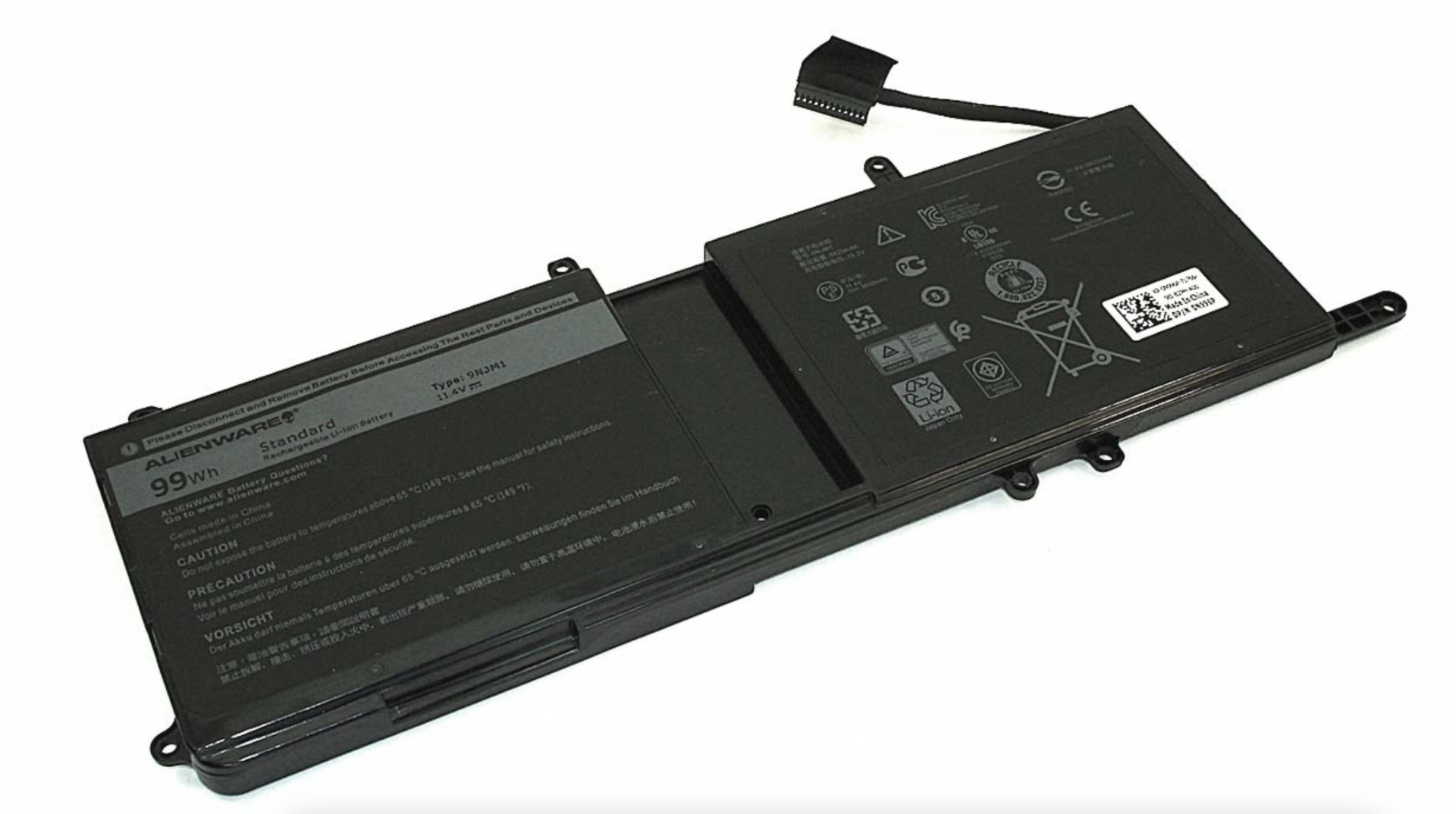 Аккумулятор DELL Alienware 15 R3 11.4V, 8333mAh, Original