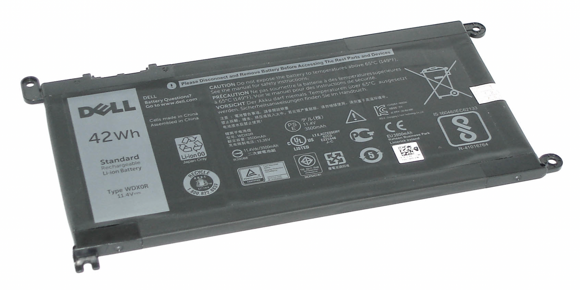 Аккумулятор Dell Inspiron 5593 11.4V, 42Wh, Original
