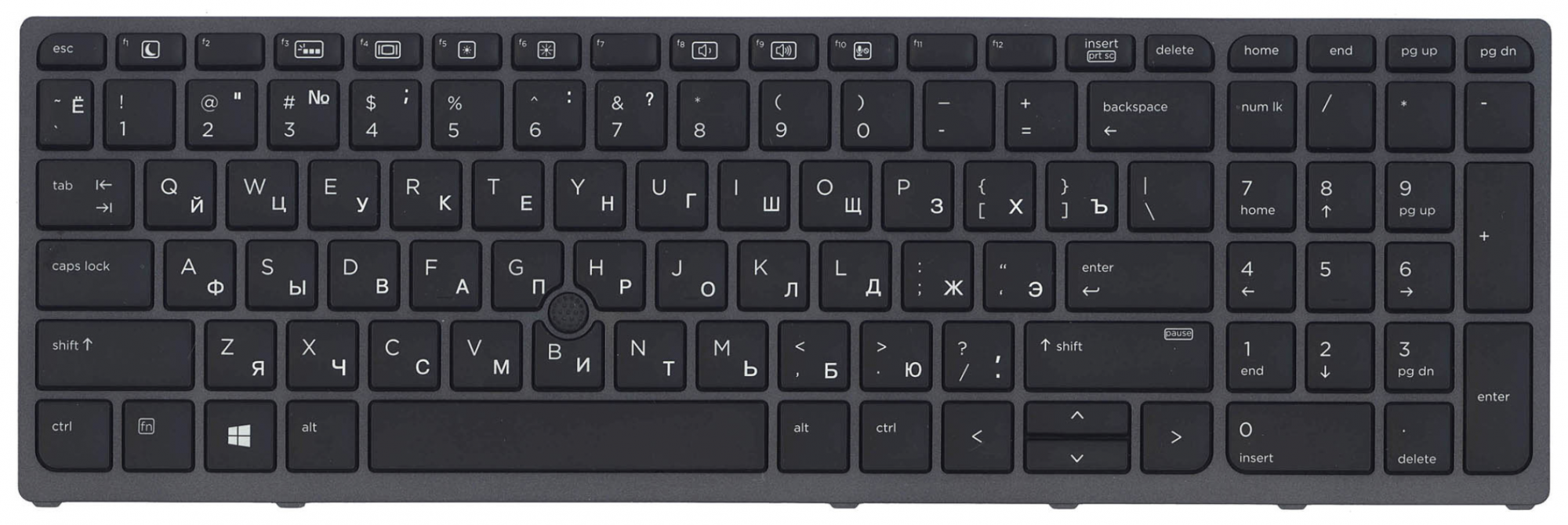 Клавиатура HP ProBook 450 G4 с подсветкой, OEM