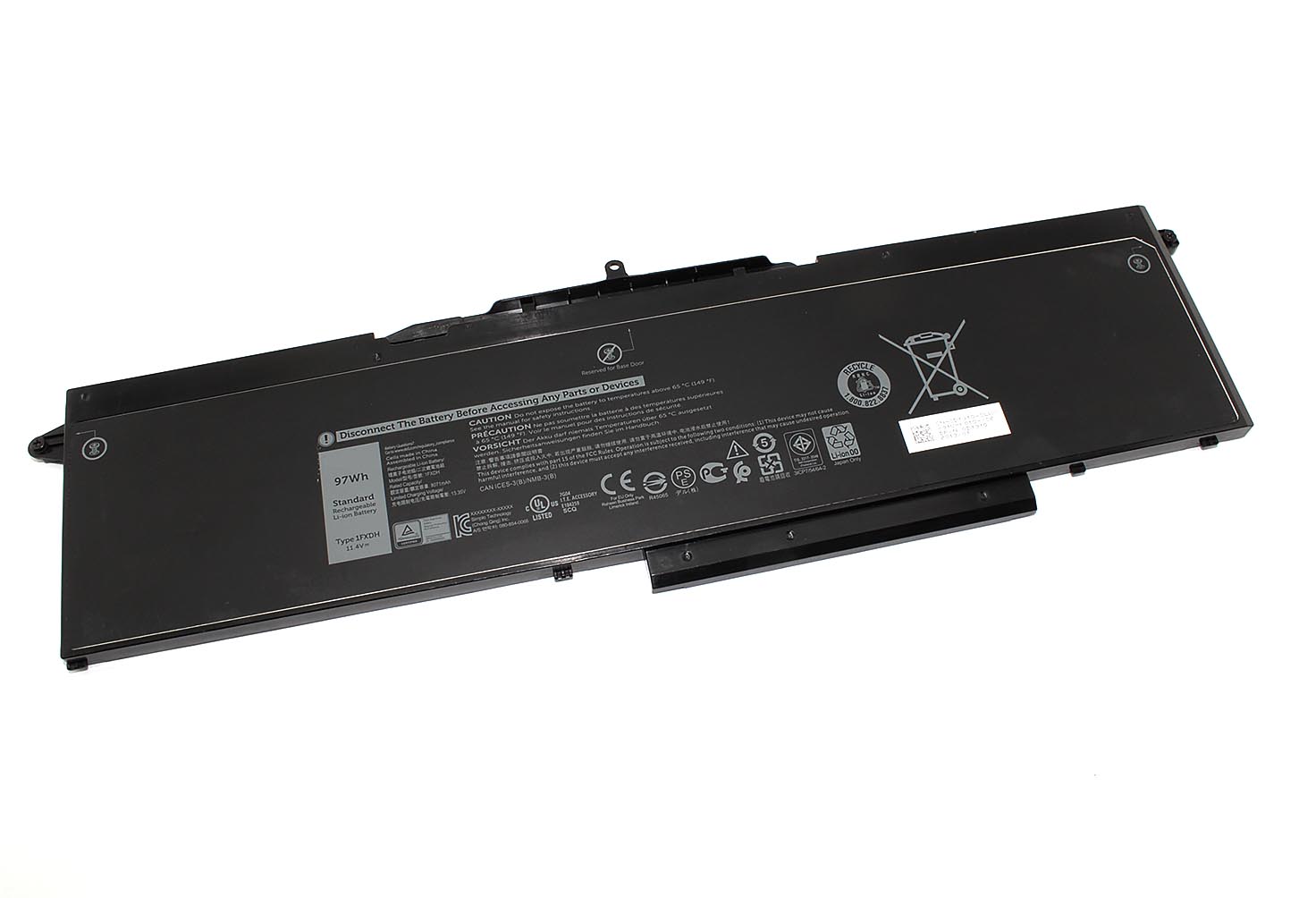 Аккумуляторная батарея для ноутбука Dell Latitude 5511 (1WJT0) 11.4V 8500mAh