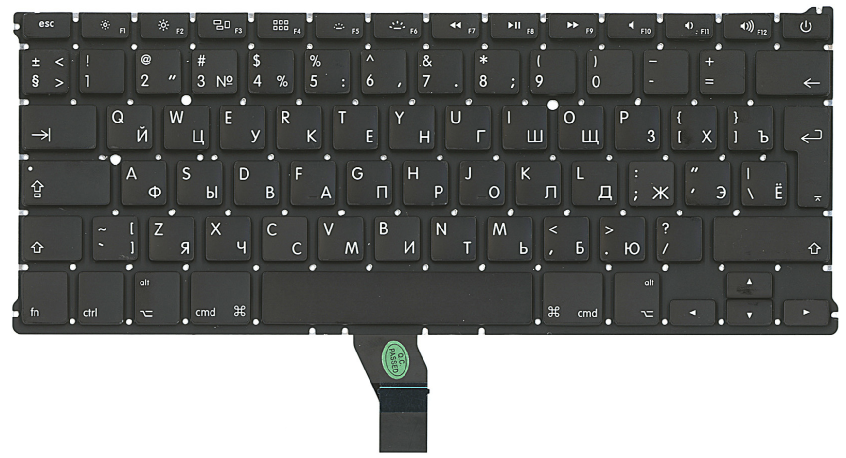 Клавиатура Apple MacBook Air 13.3" начало 2015 A1466 (MJVG2LL/A, MMGG2LL/A) OEM