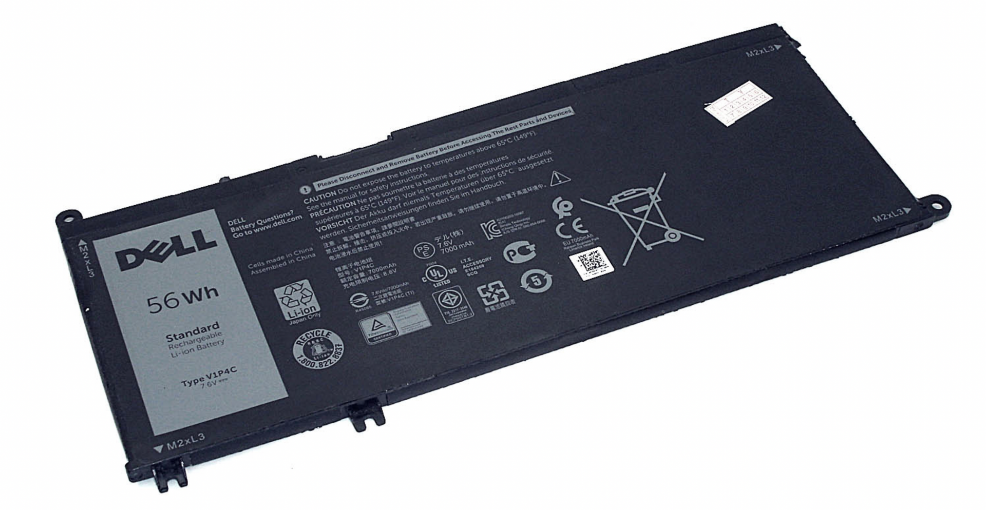 Аккумулятор DELL Chromebook 13 3380-7TFG4H 7.6V, 7300mAh, Original