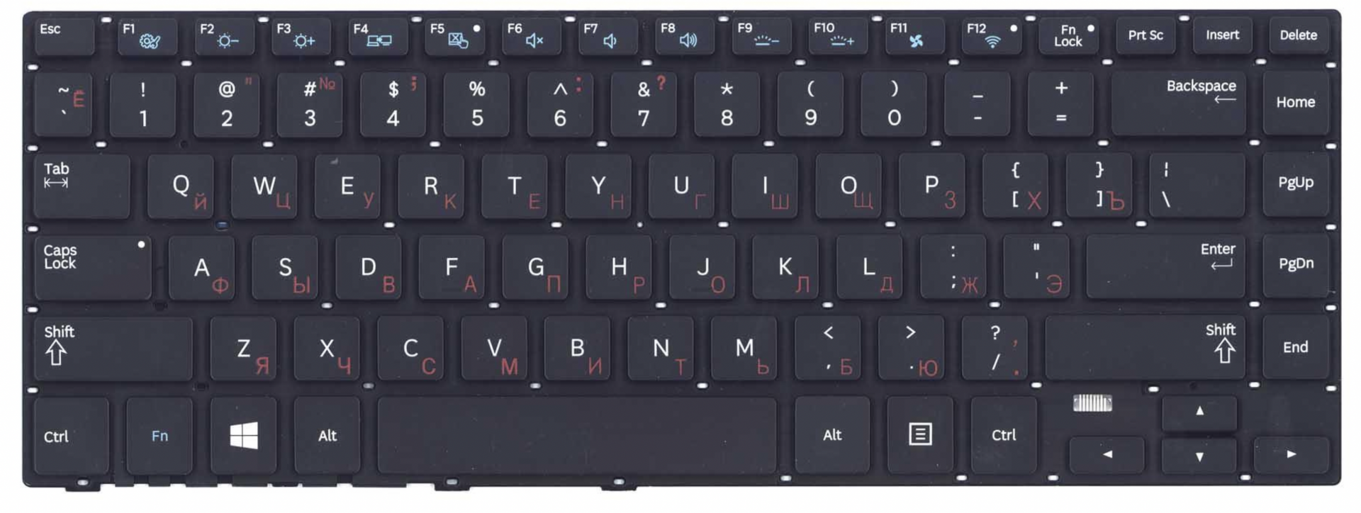 Клавиатура Samsung NP370R4E с подсветкой, OEM