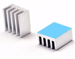 Аллюминиевый радиатор 8,8x8,8x5 мм с термоскотчем 3M 8810