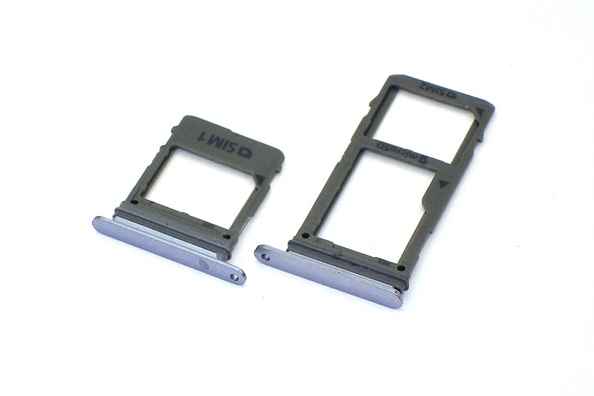 Лоток для SIM-карты Samsung Galaxy A7 (A720F) -2 SIM серый