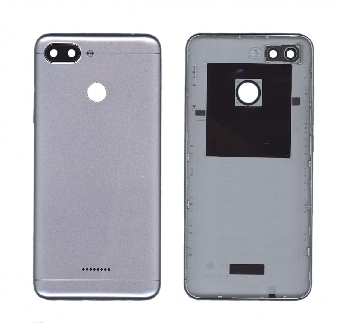 Задняя крышка для Xiaomi Redmi 6 серая