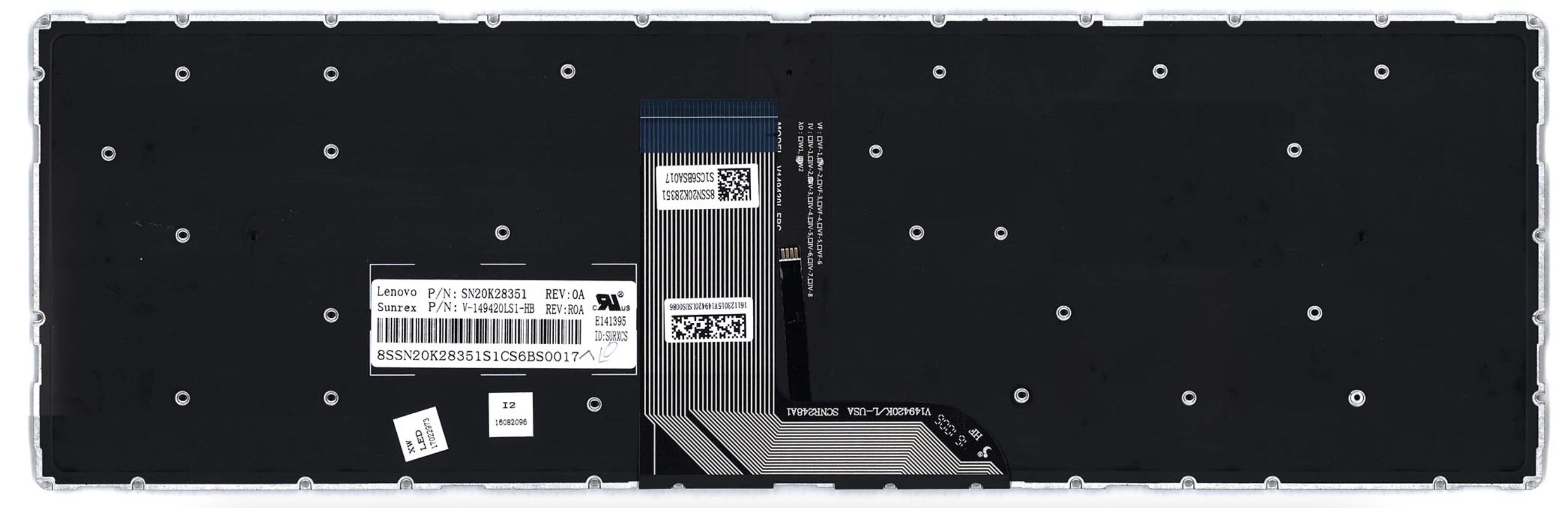 Клавиатура Lenovo Yoga 500-15ISK с подсветкой, OEM