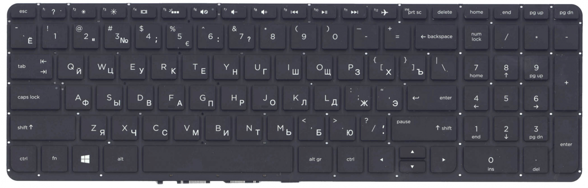 Клавиатура HP Envy 15T-K000 с подсветкой, OEM