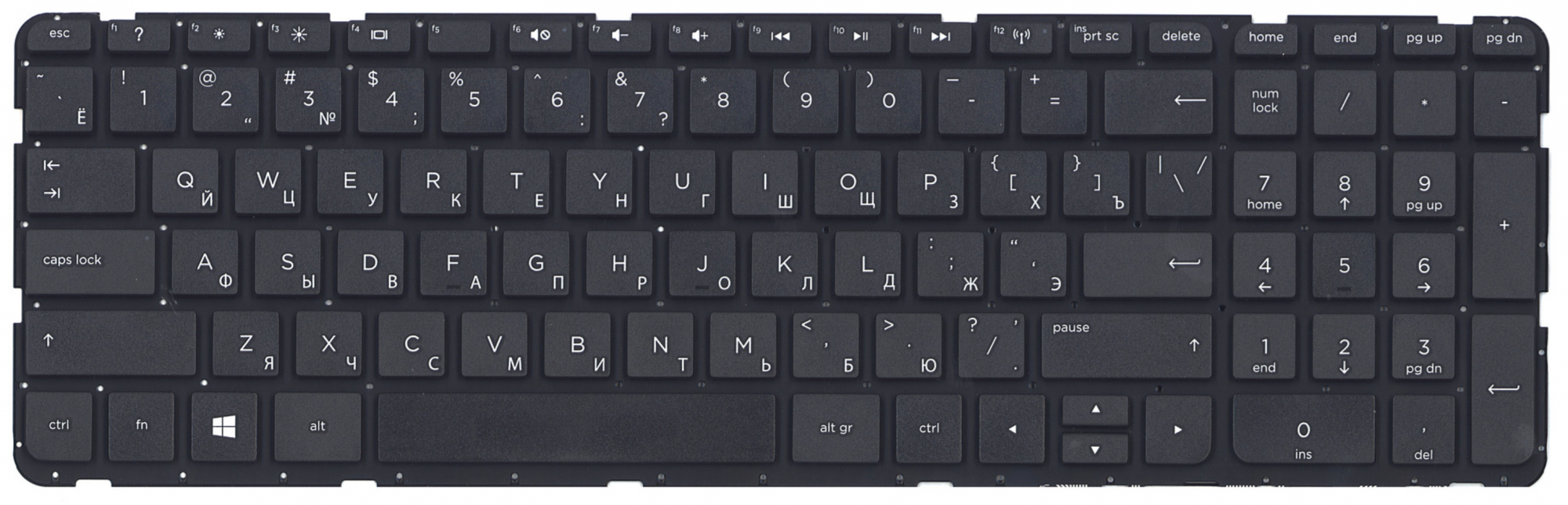 Клавиатура HP 255 G3 без рамки, OEM