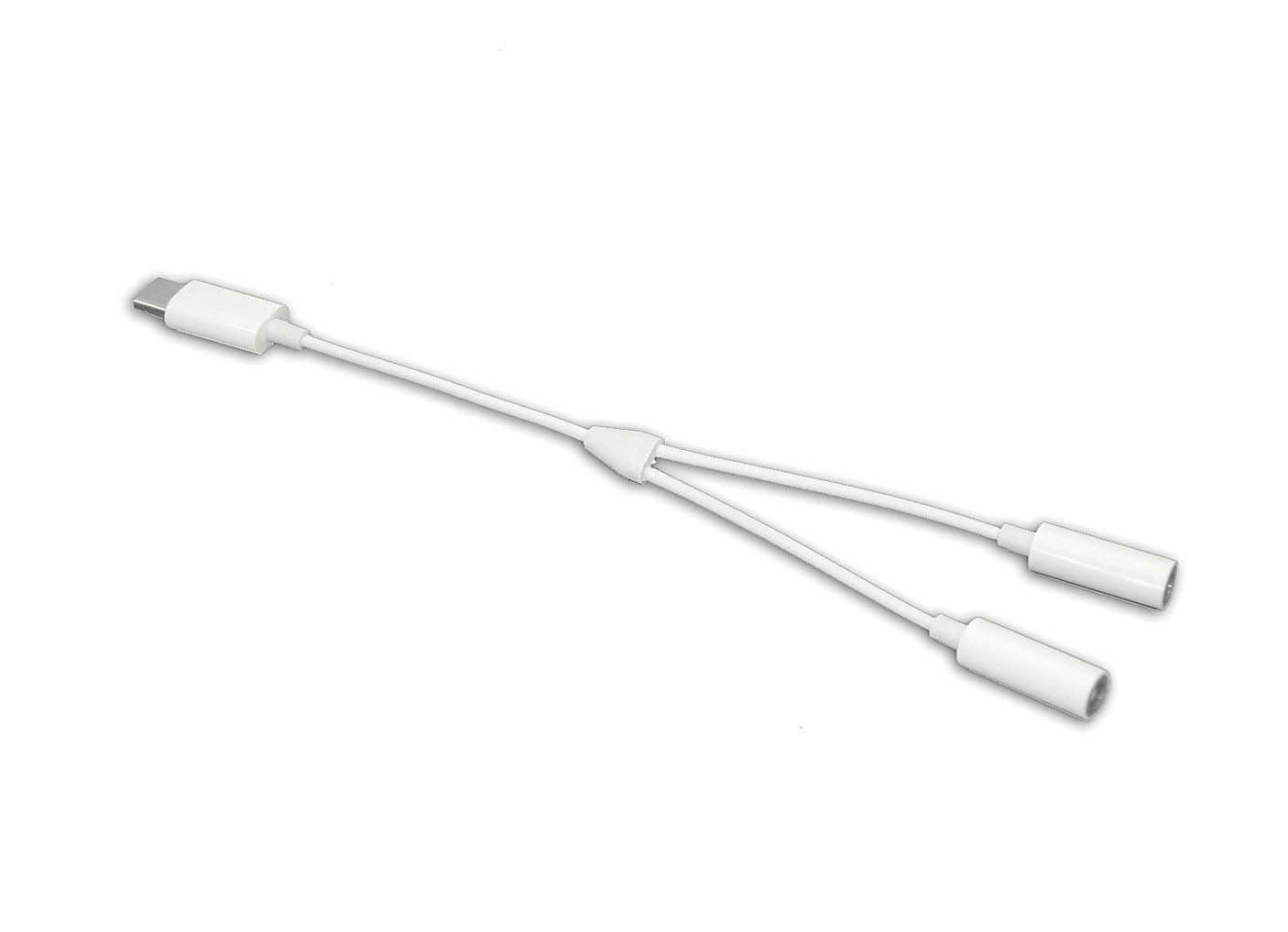 Аудио Адаптер CM28 Type-C - 2 3,5mm Female (мама)