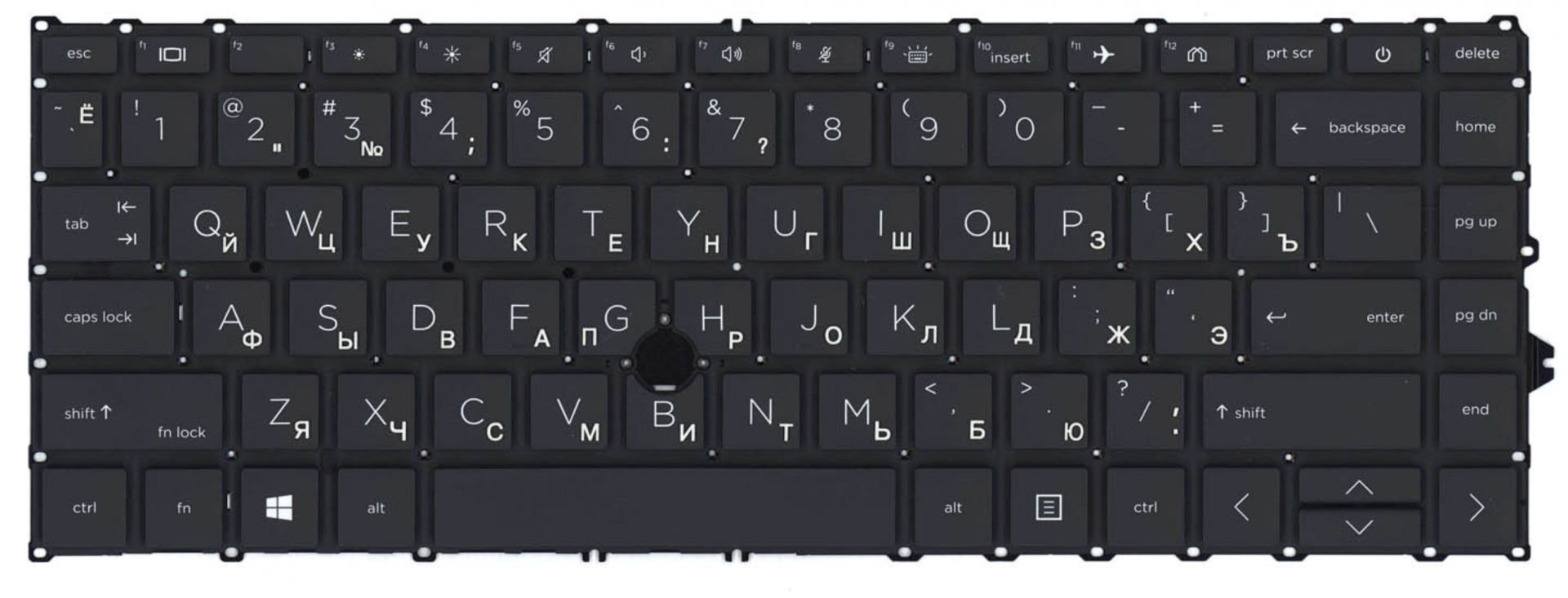 Клавиатура HP Elitebook 745 G7 с подсветкой, без указателя OEM