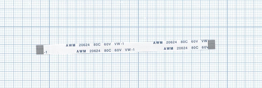 Шлейф универсальный 10pin, шаг 0,8мм, длина 10см