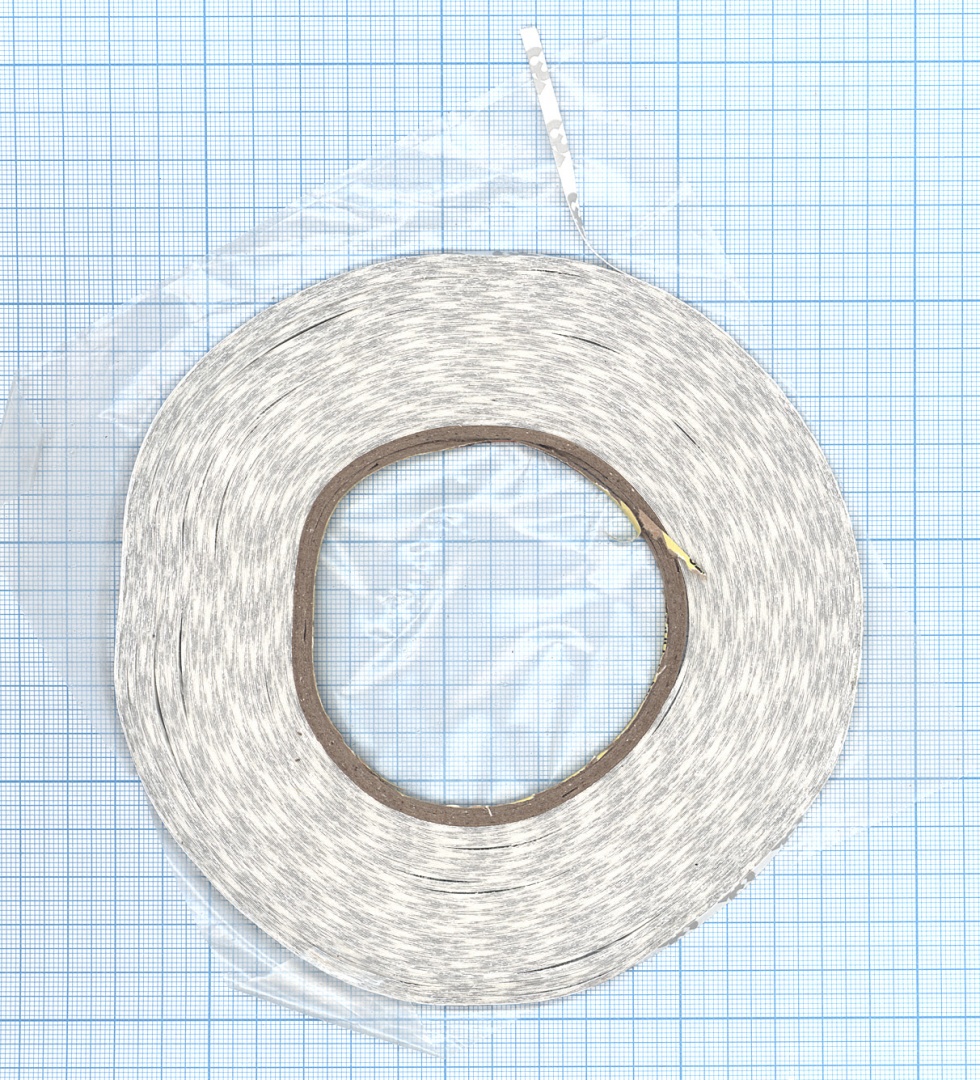 Скотч 3M двухсторонний для монтажа тачскринов,  прозрачный, ширина 3мм, длина 55м