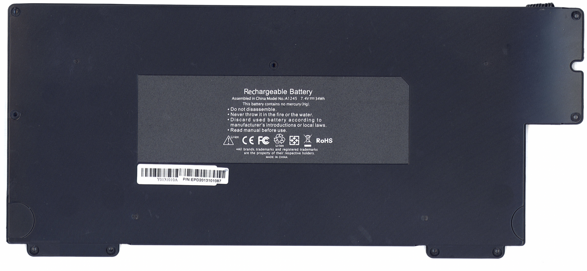 Аккумулятор Apple MacBook Air 13.3" 2008 A1237 (MB003LL/A) 7.4V, 5200mAh, OEM