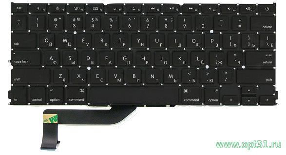 Клавиатура Apple MacBook Pro 15" A1398 (плоский Enter)