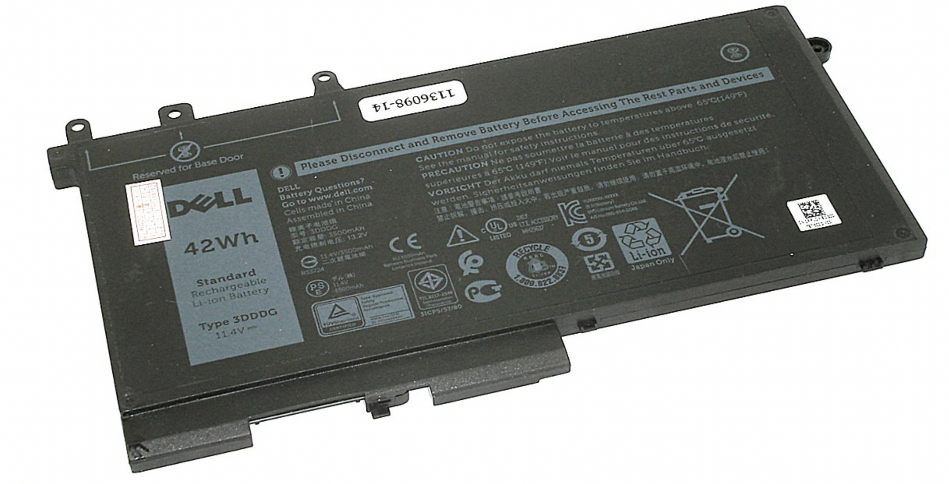 Аккумулятор DELL Latitude 5490, 5490-0816 11.1V, 4254mAh, Original