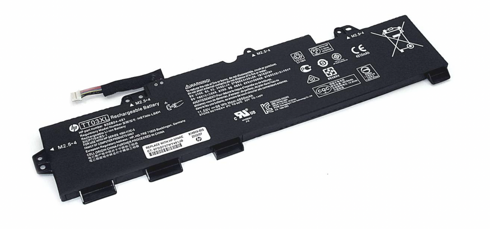 Аккумулятор HP Elitebook 850 G5 3JX59EA 11.55V, 4850mAh, Original