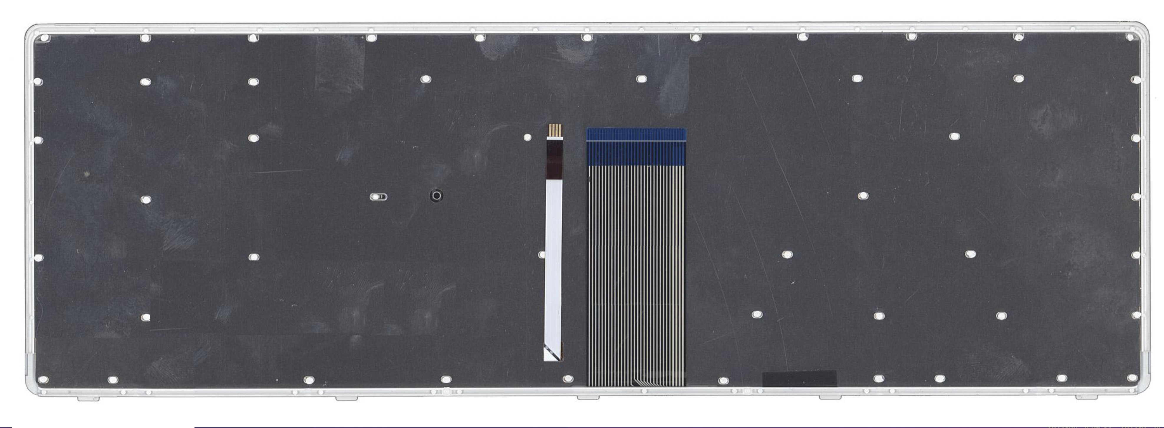 Клавиатура Lenovo IdeaPad U510 с подсветкой, серебристая рамка, OEM