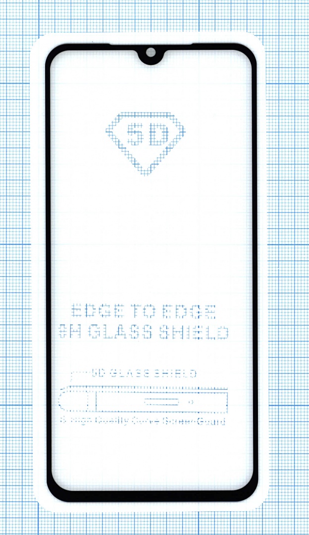 Защитное стекло "Полное покрытие" для Xiaomi Mi 9 SE черное