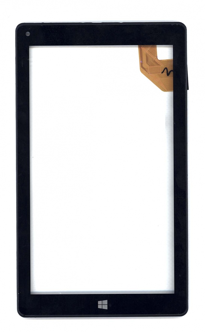 Сенсорное стекло (тачскрин) MF-772-090F-3 черное с рамкой