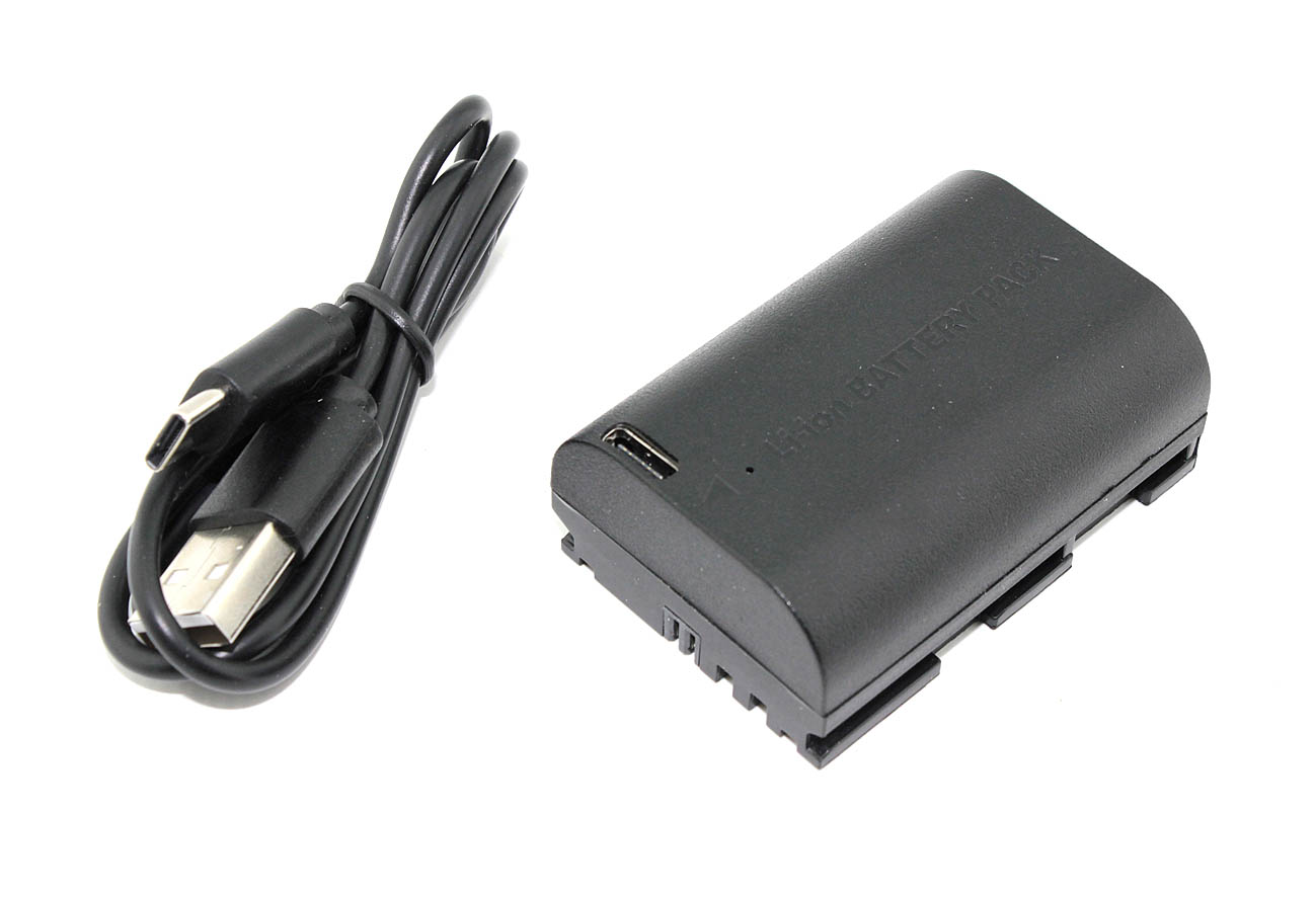 Аккумуляторная батарея для фотоаппарата Canon EOS 5D Mark II (LP-E6 Pro) USB Type-C 7.4V 2250mAh