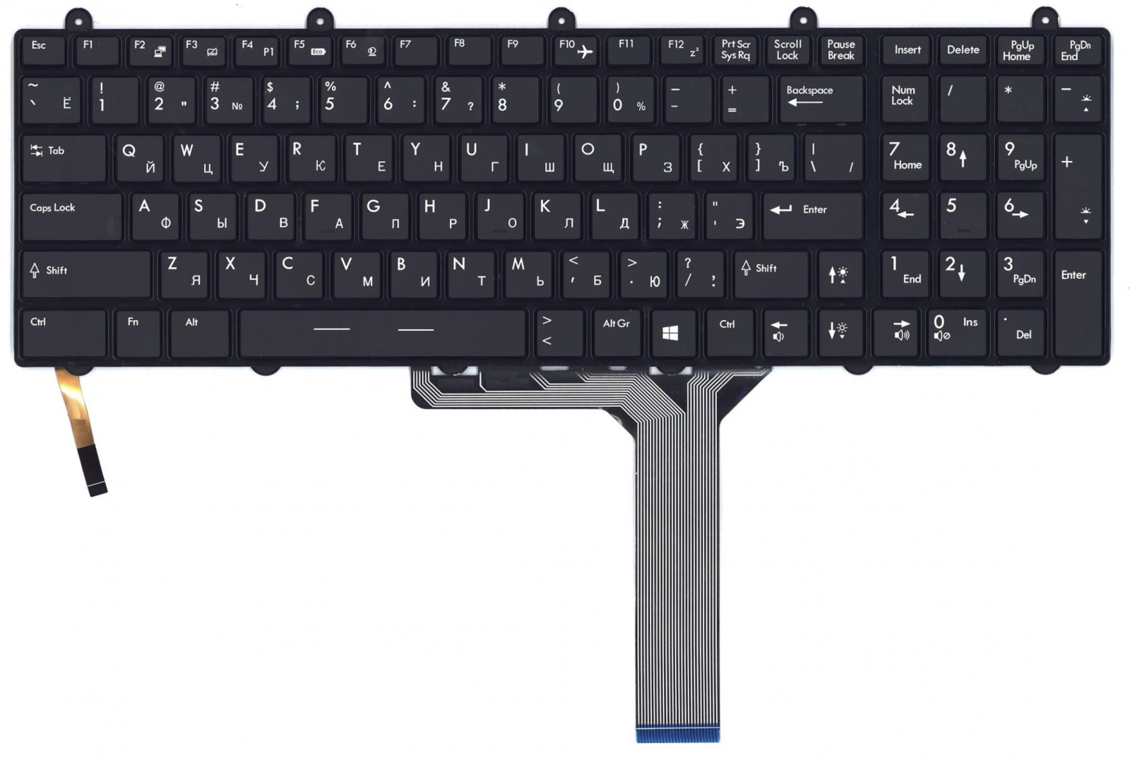 Клавиатура MSI GE60 с рамкой, подсветка RGB, OEM