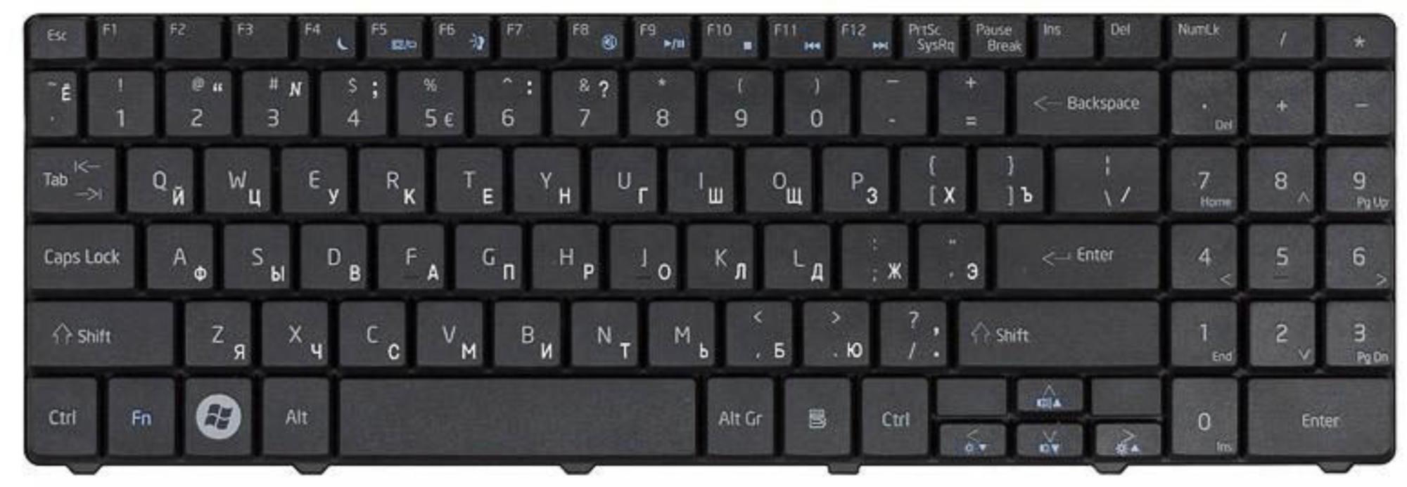 Клавиатура Acer eMachines G720 OEM