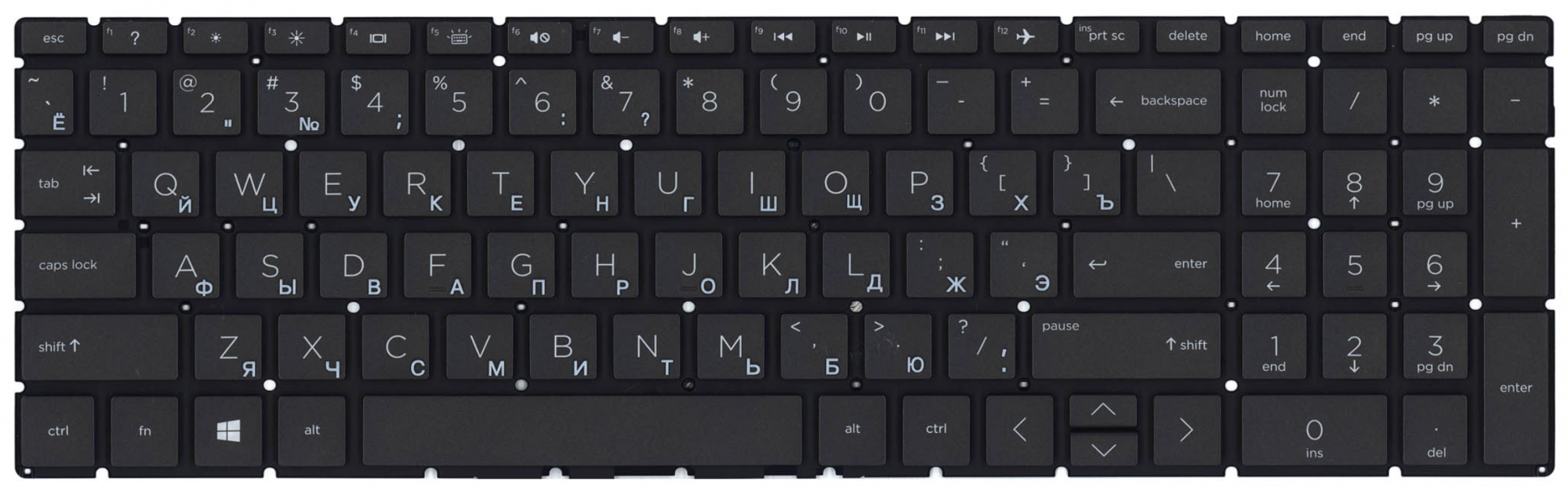 Клавиатура HP Envy 17-bw0003ur с подсветкой, OEM