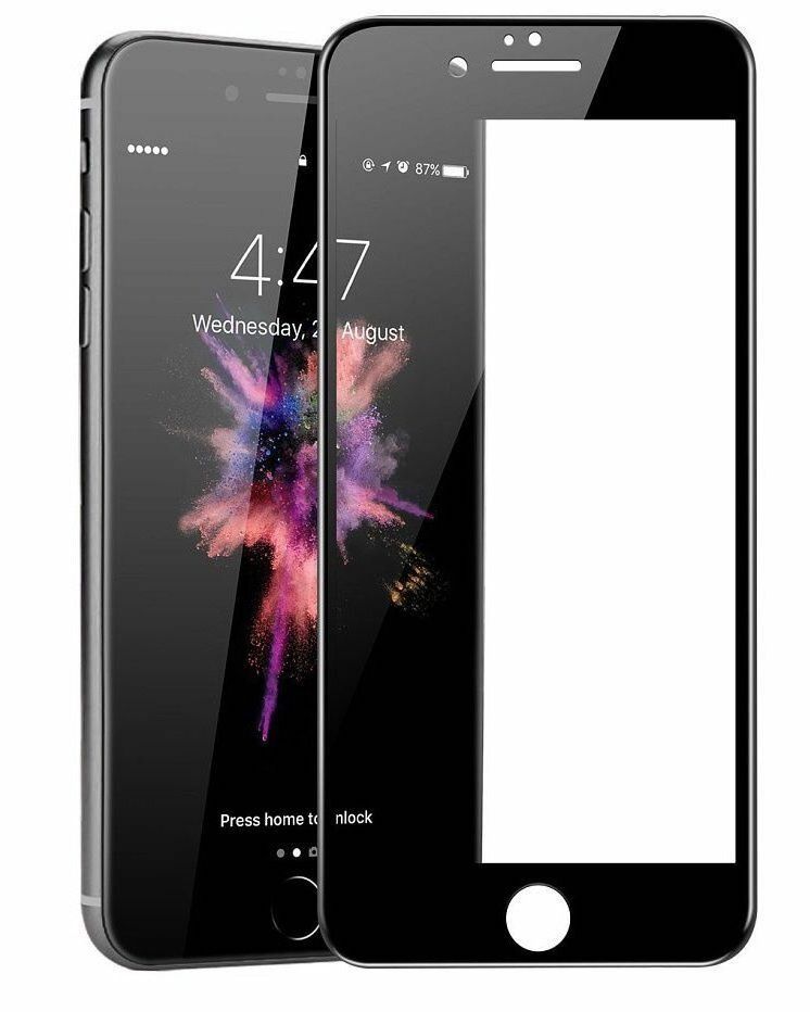 Защитное стекло во весь экран Apple iPhone 8 черное, OEM