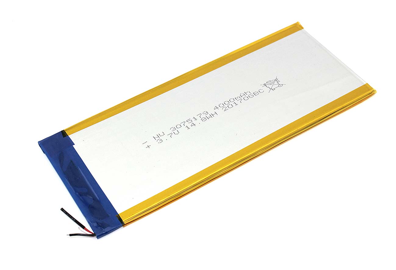 Аккумулятор Li-Pol (батарея) 3*75*179мм 3pin 3.7V/4000mAh