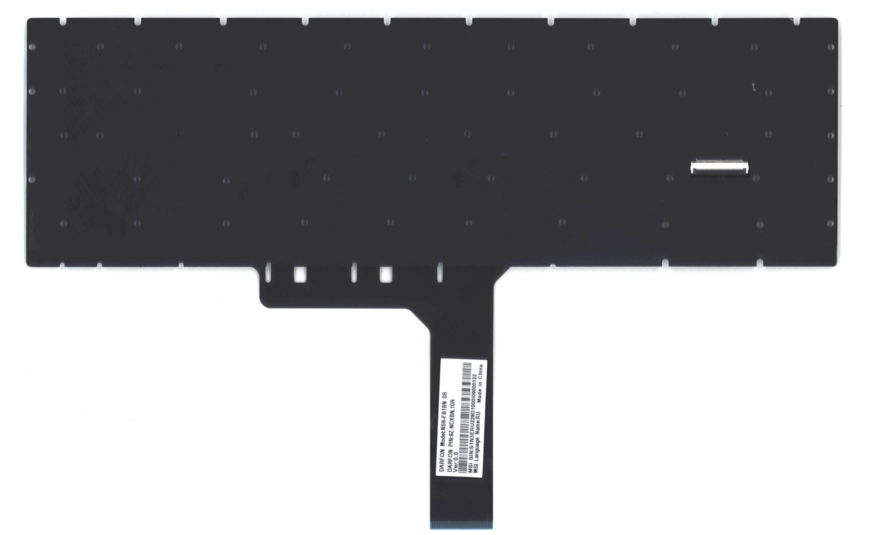 Клавиатура MSI GS75 Stealth 9SD-838RU с цветной подсветкой, OEM