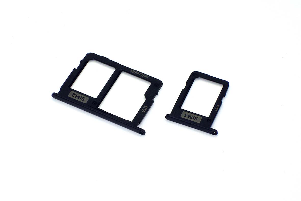 Лоток для SIM-карты Samsung Galaxy J7/J5 (J730F/J530F) черный
