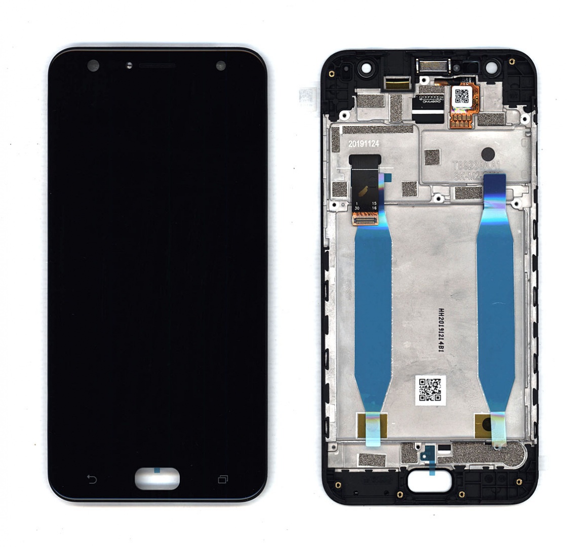 Дисплей для Asus ZenFone 4 Selfie ZD553KL черный с рамкой