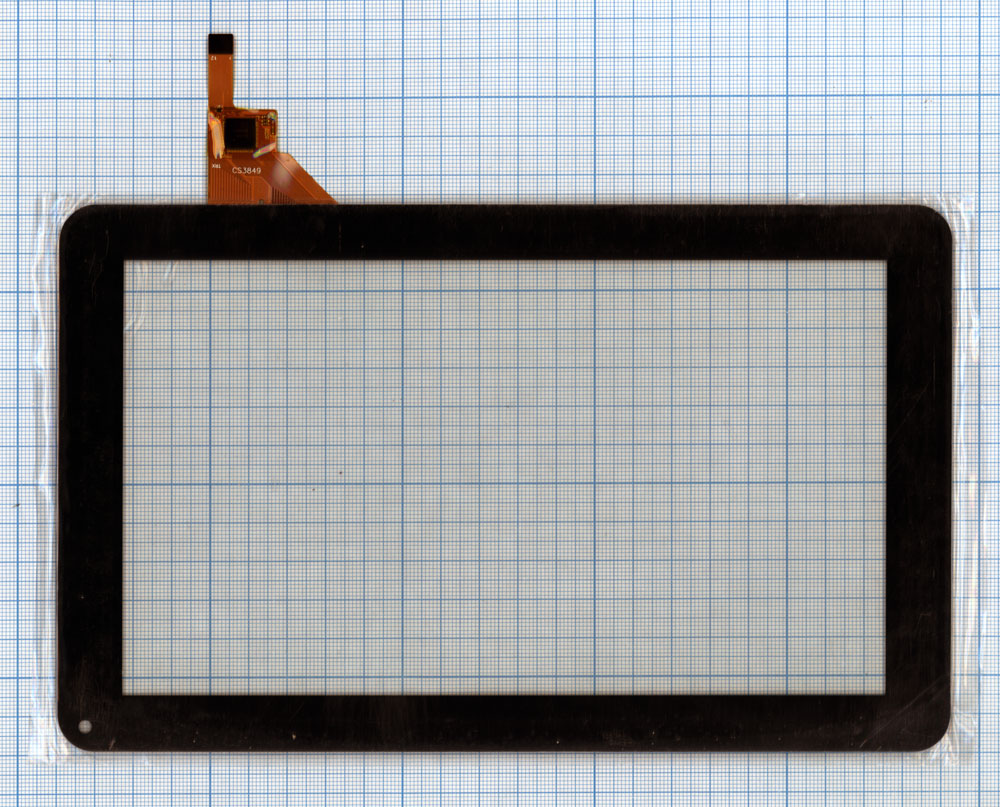 Сенсорное стекло (тачскрин) CHINA (12 pin) CS3849 9" черное