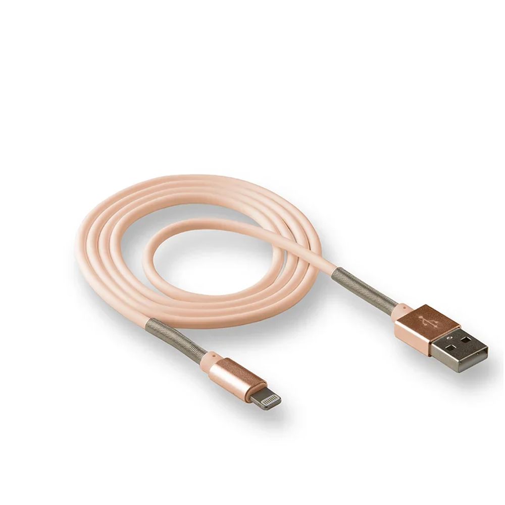 Кабель USB - Lightning 8-pin WALKER C720 золото (1м)