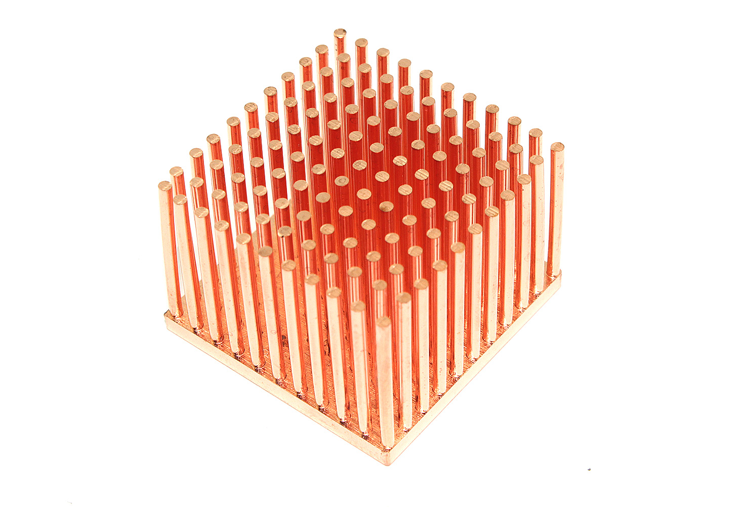 Медный  радиатор 32х32х20 мм